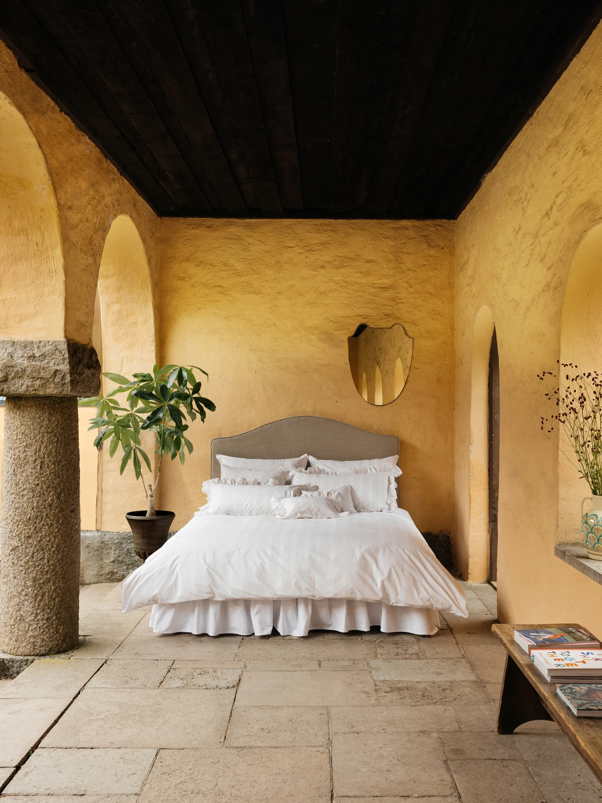 Camicia Deckenbezug, Beige, 220x220 cm Mille Notti