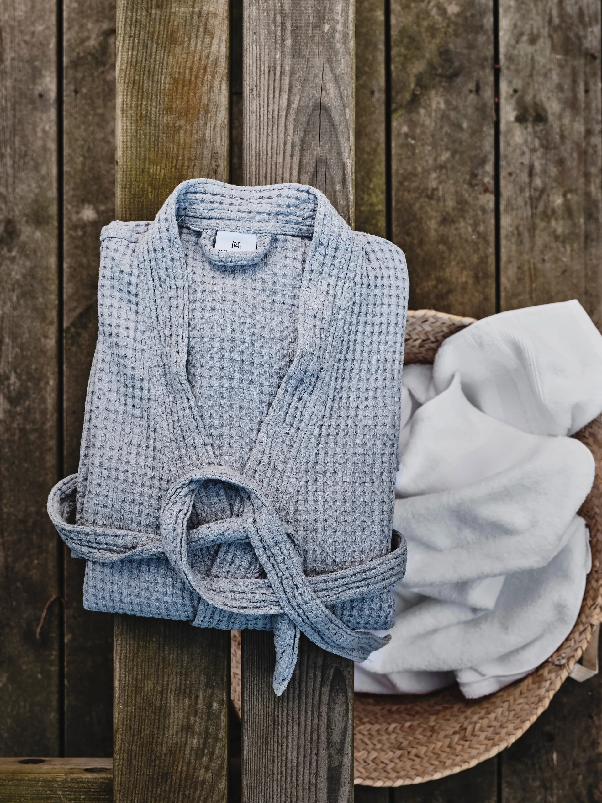 Cialda Bademantel EKO, Hellblau, S-M Mille Notti