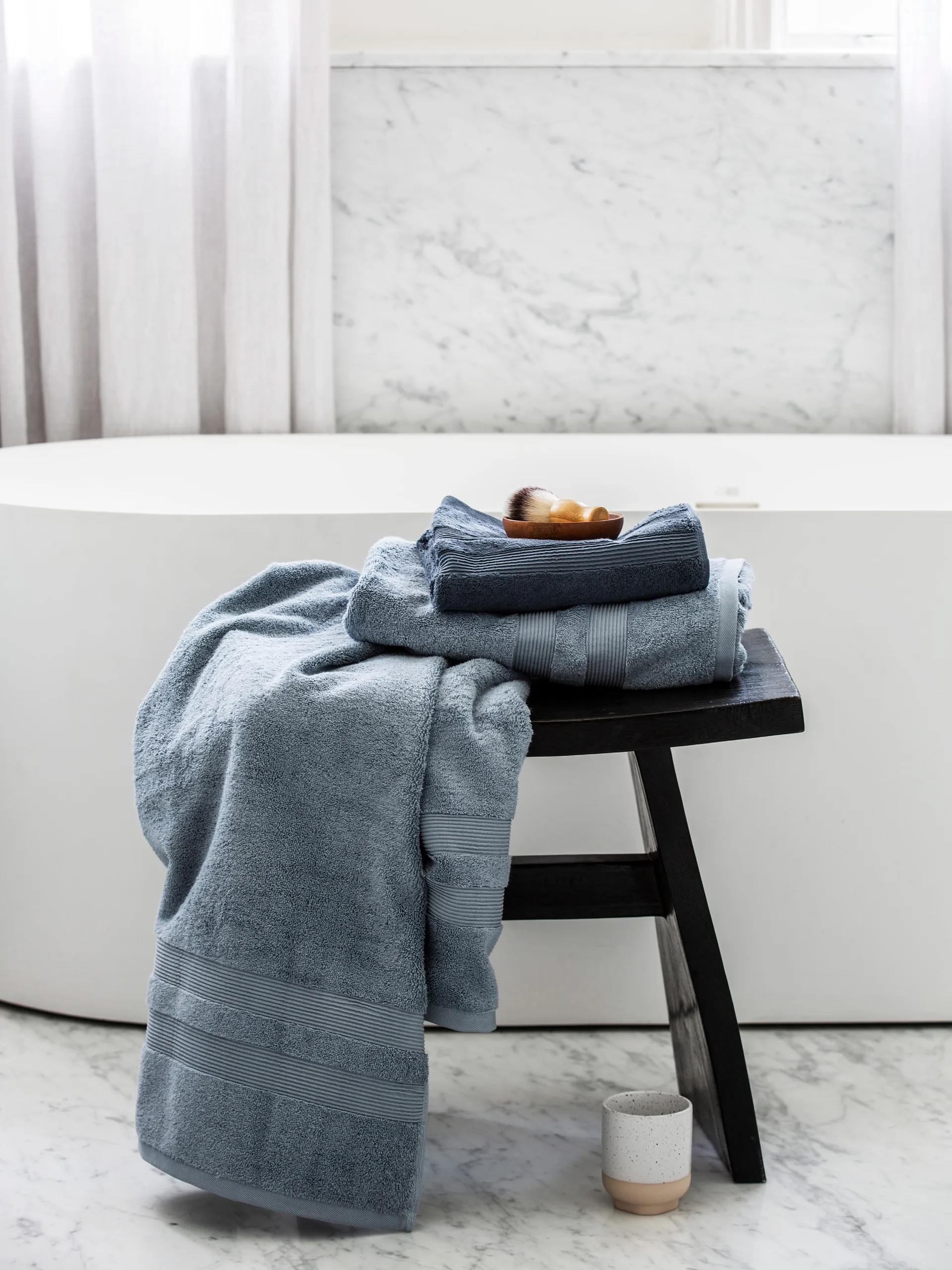 Fontana Handtuch EKO, Hellblau, 30 x 50cm Mille Notti