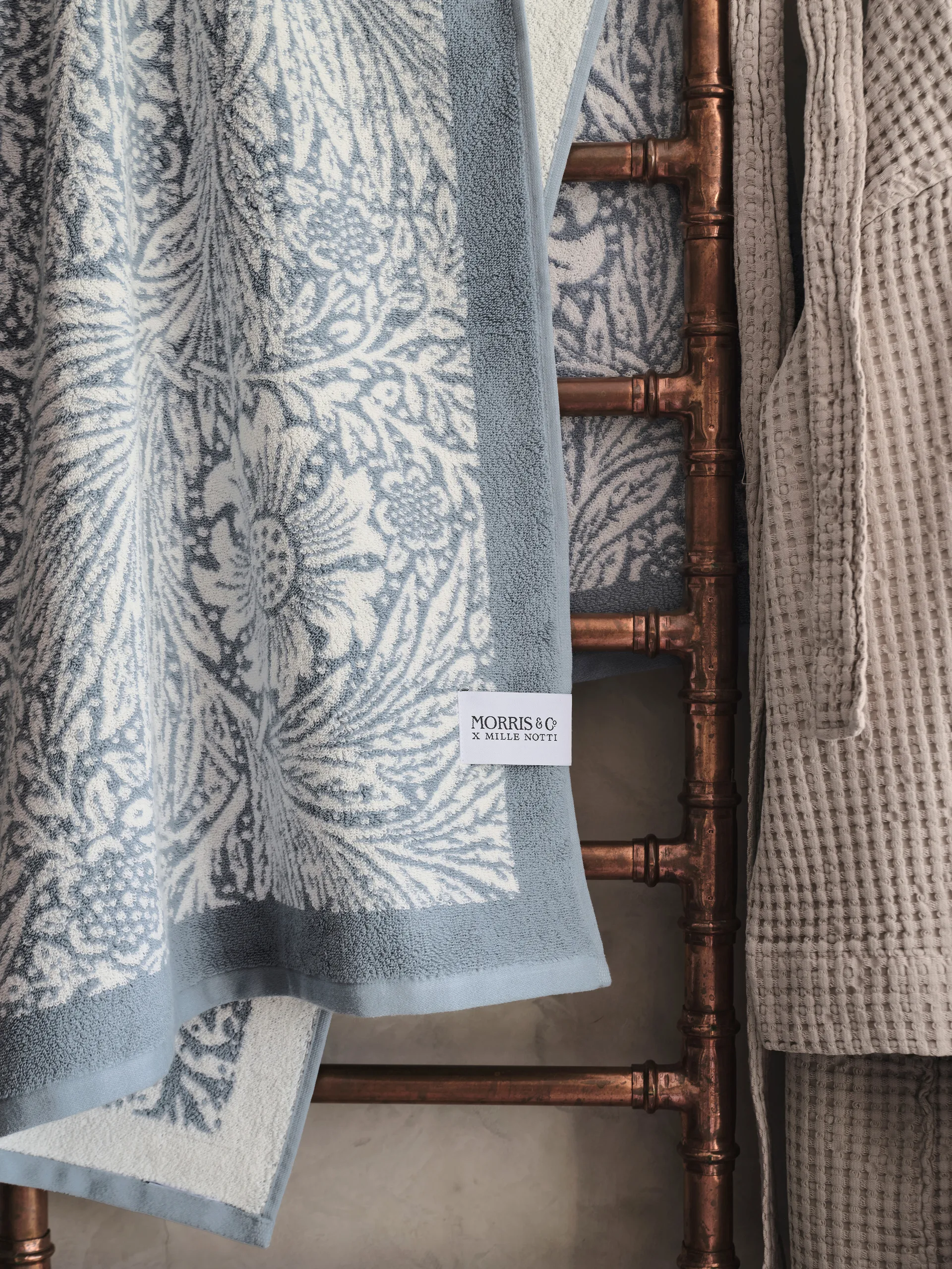 Morris & Co. Marigold Handtuch EKO, Blau, 86x150 cm Mille Notti