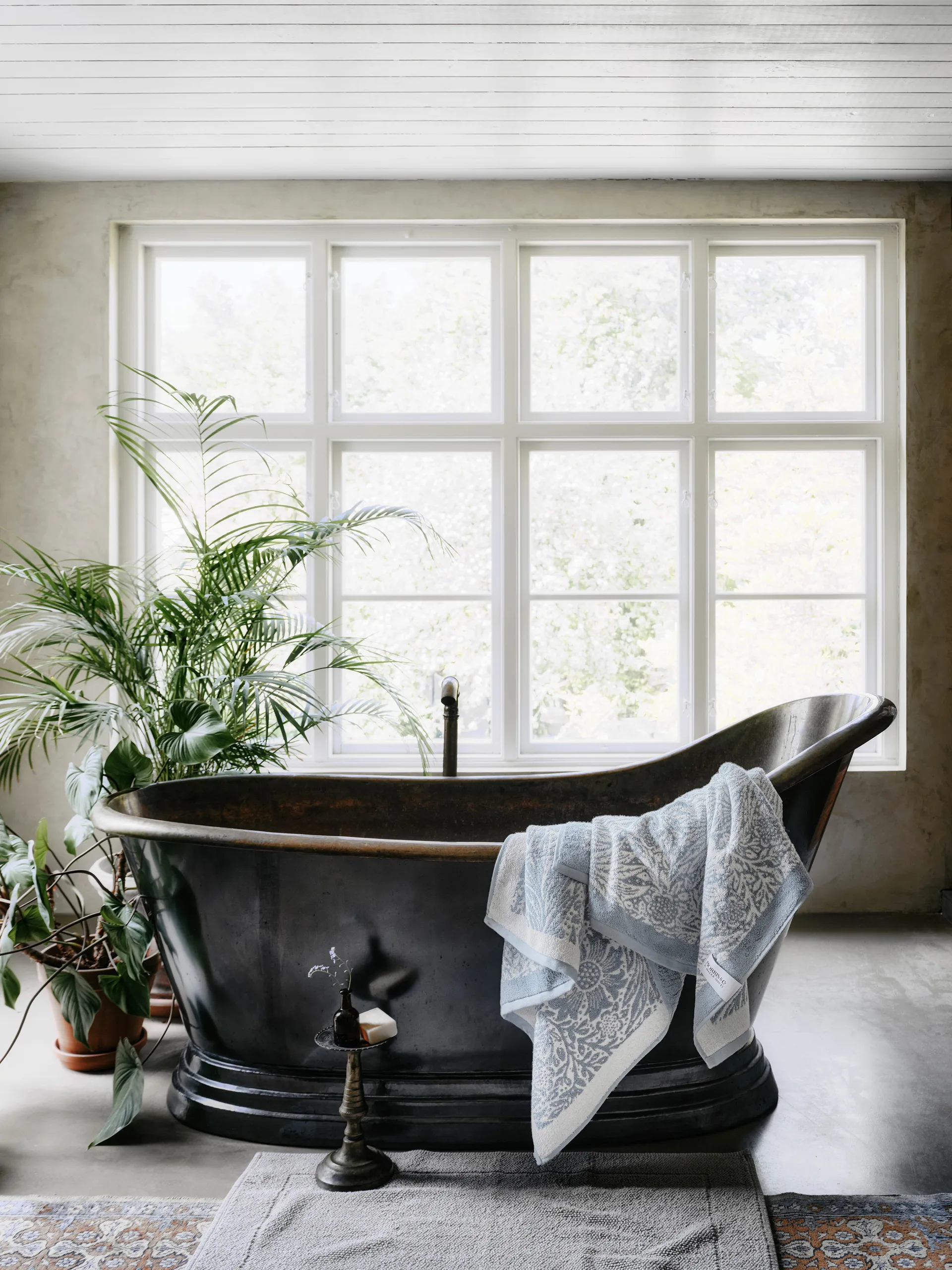 Morris & Co. Marigold Handtuch EKO, Blau, 86x150 cm Mille Notti