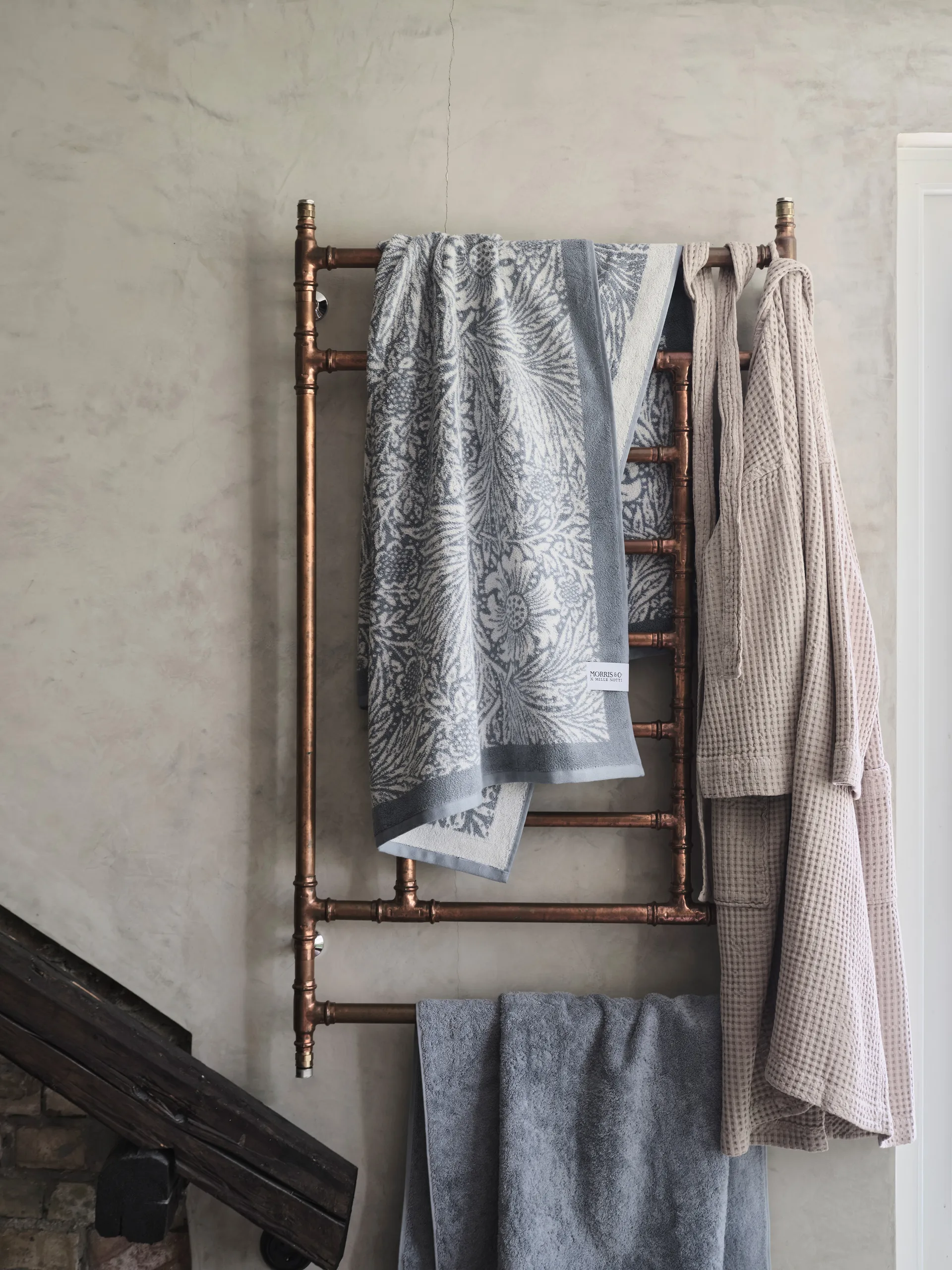 Morris & Co. Marigold Handtuch EKO, Blau, 86x150 cm Mille Notti