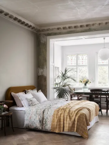 Morris & Co. Strawberry Thief Bettbezug - Grün, 220x220 cm - Mille Notti