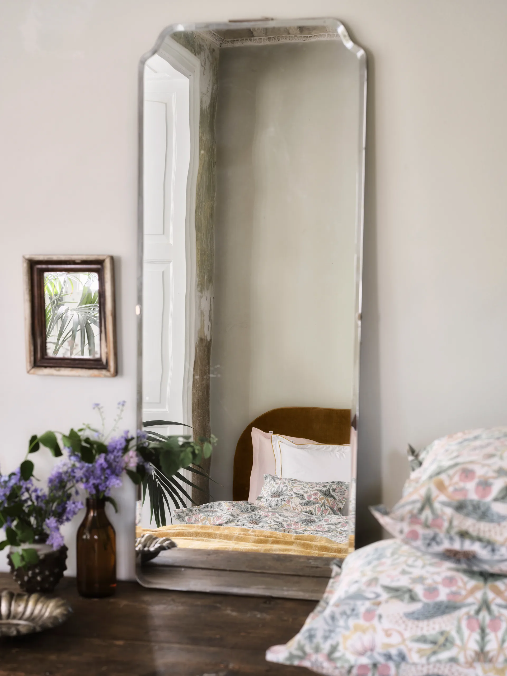 Morris & Co. Strawberry Thief Kopfkissenbezug, Grün, 50x90 cm Mille Notti