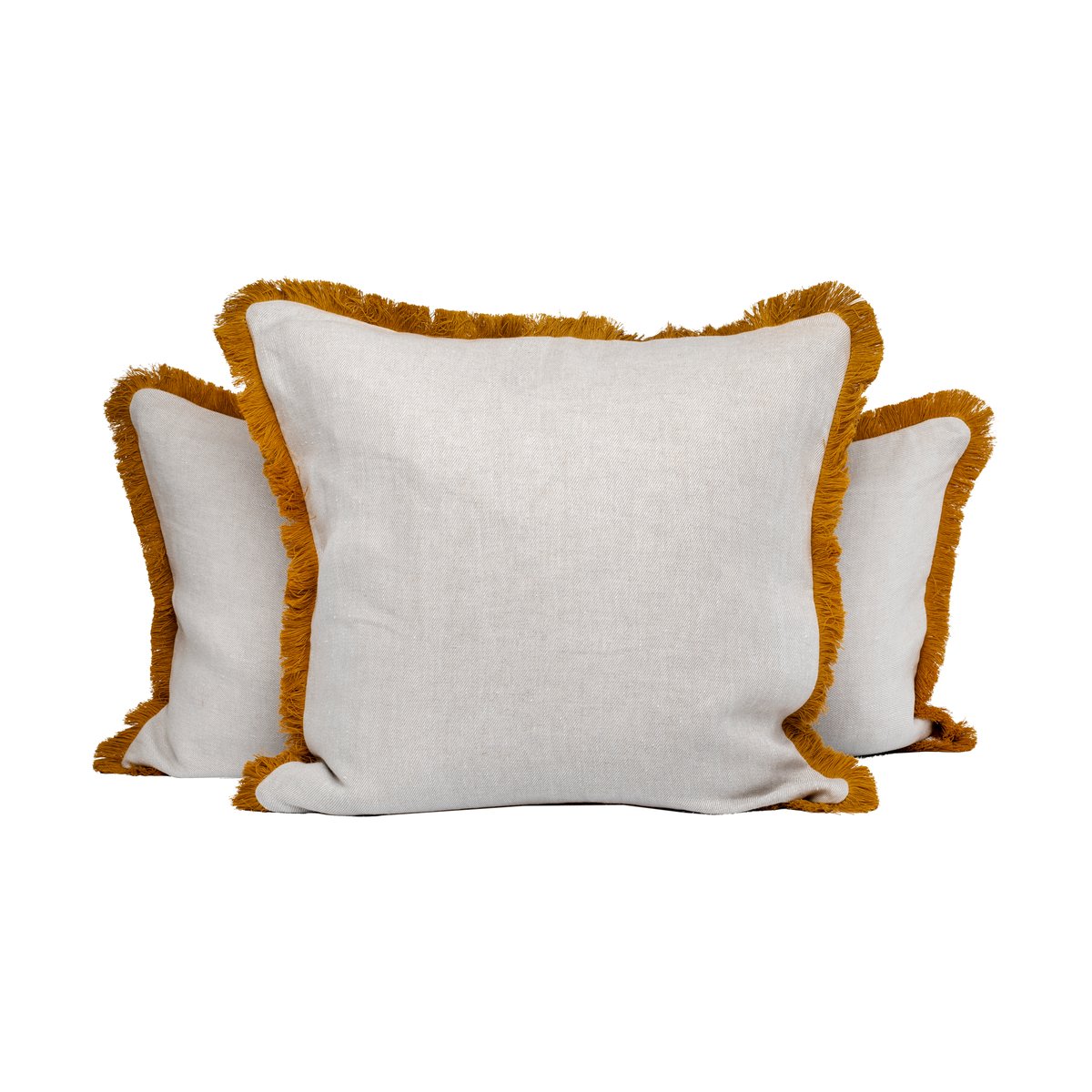 Mille Notti Pienza Kissenbezug Beige-gelb, 50x50cm