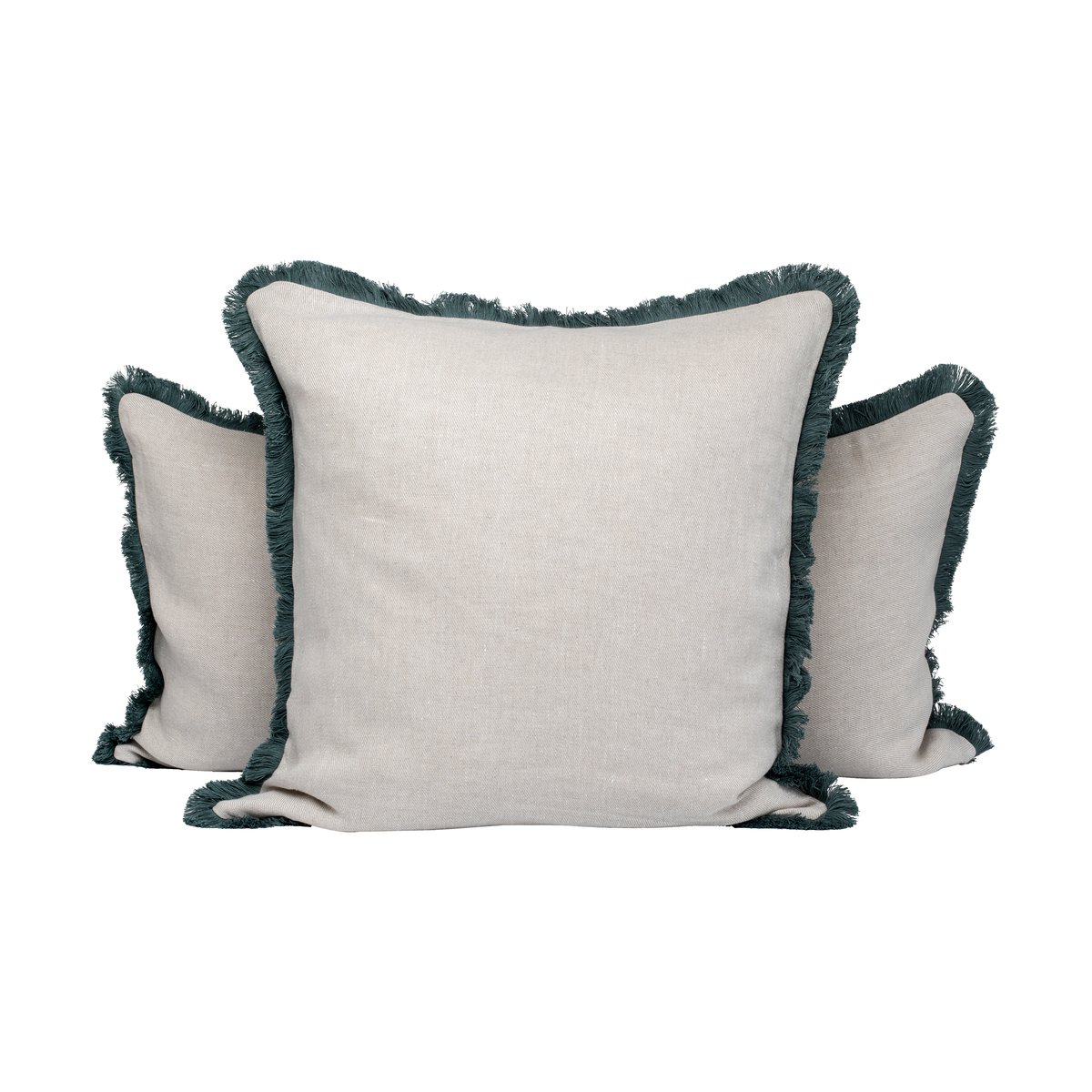 Mille Notti Pienza Kissenbezug Beige-grün, 50x50cm