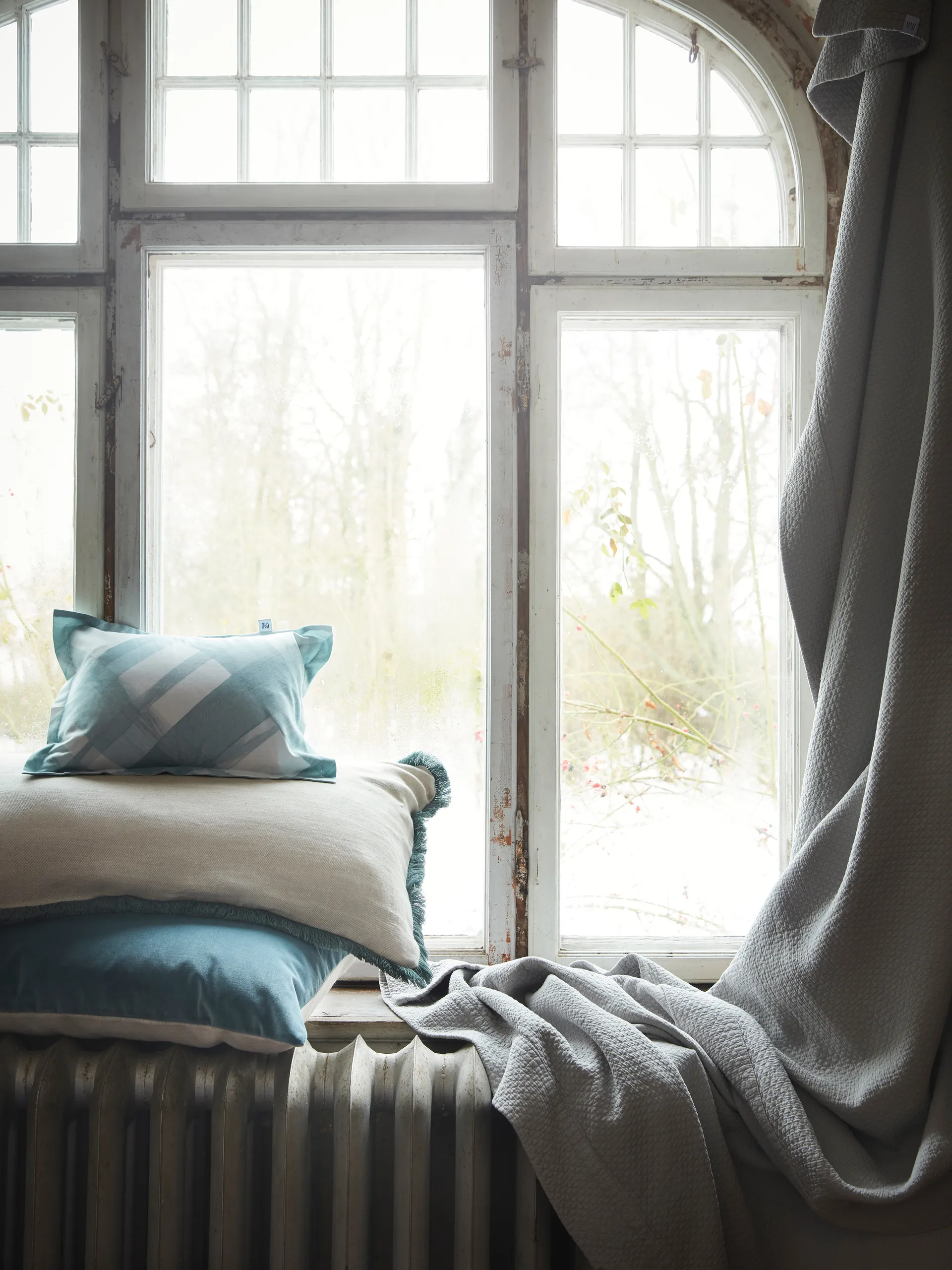 Pienza Kissenbezug, Beige-grün, 50x50cm Mille Notti