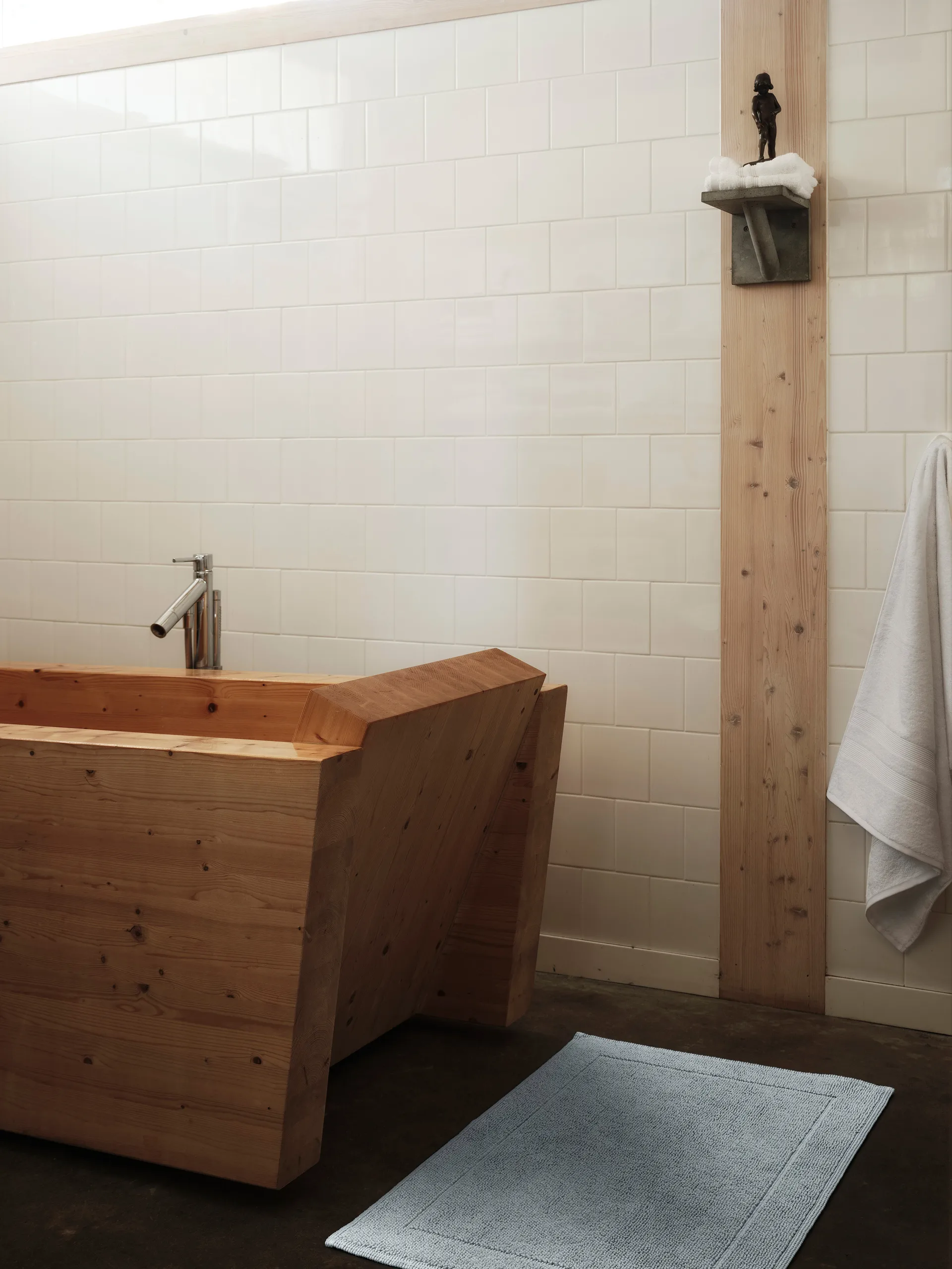 Portofino Badezimmerteppich, Eisblau, 60 x 90cm Mille Notti