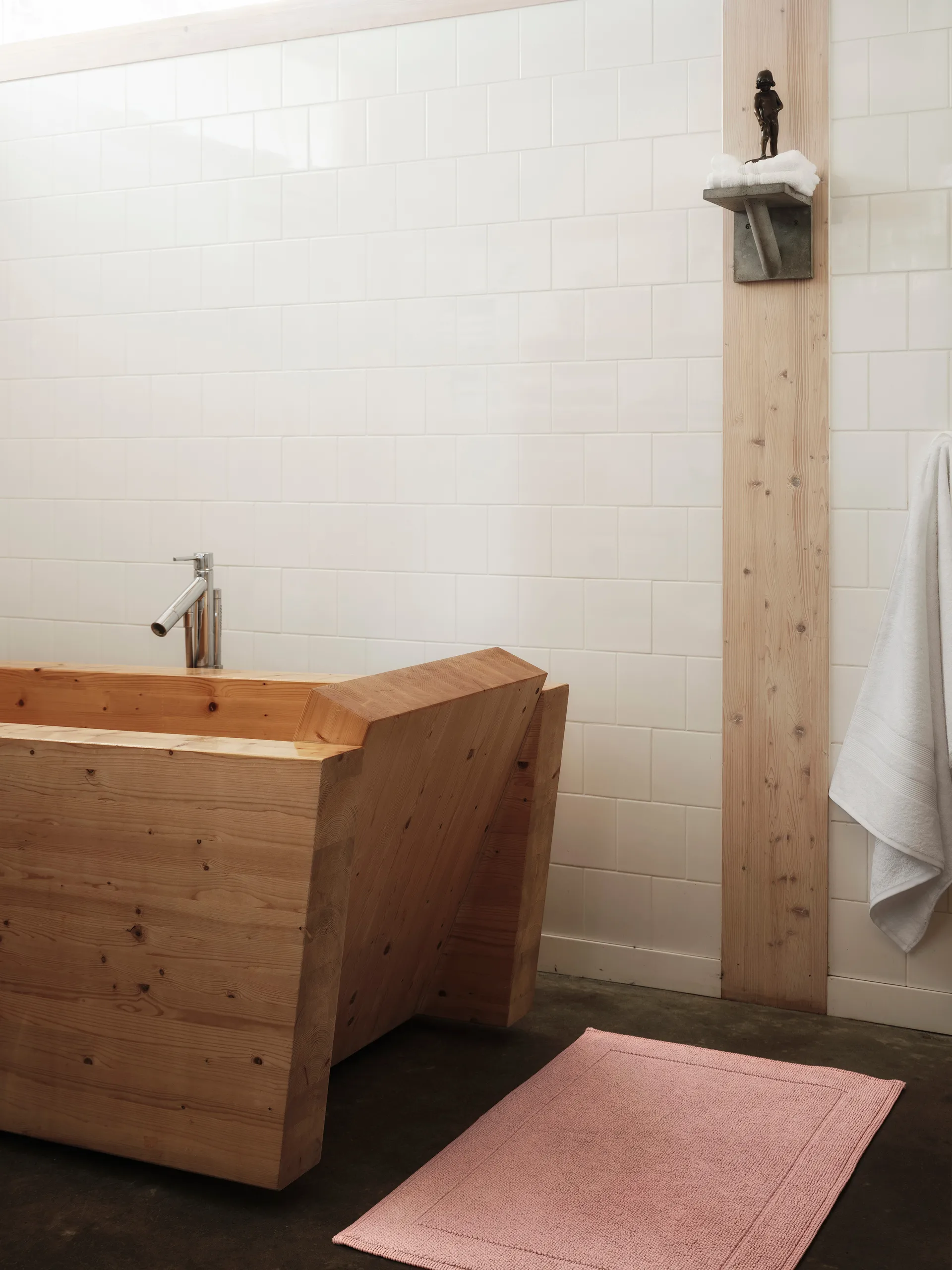 Portofino Badezimmerteppich, Rosa, 60 x 90cm Mille Notti