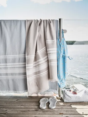 Rapallo Strandbadelaken EKO - Hellblau, 100 x 180cm - Mille Notti