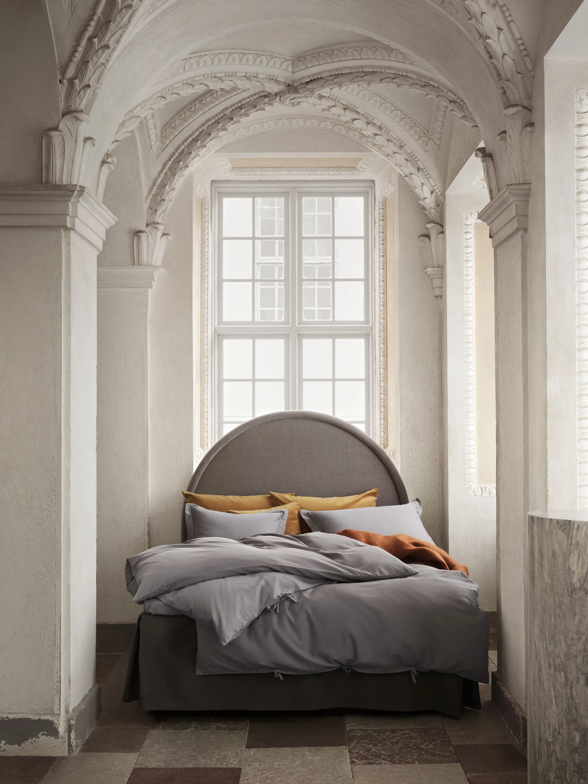 Satina Bettbezug, Grau, 155 x 220cm Mille Notti