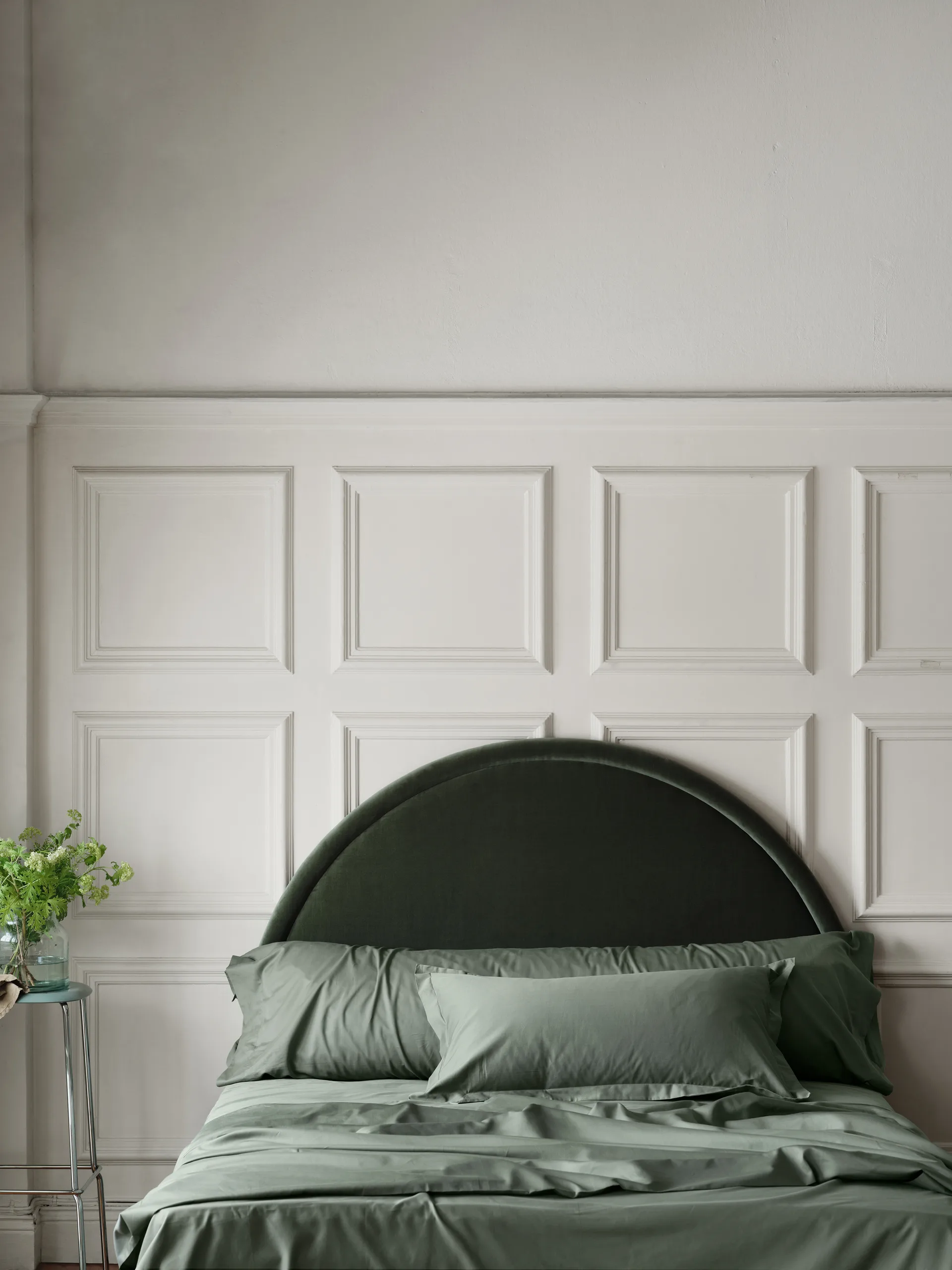 Satina Bettbezug, Grün, 220 x 220cm Mille Notti