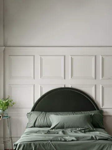 Satina Bettbezug - Grün, 220 x 220cm - Mille Notti