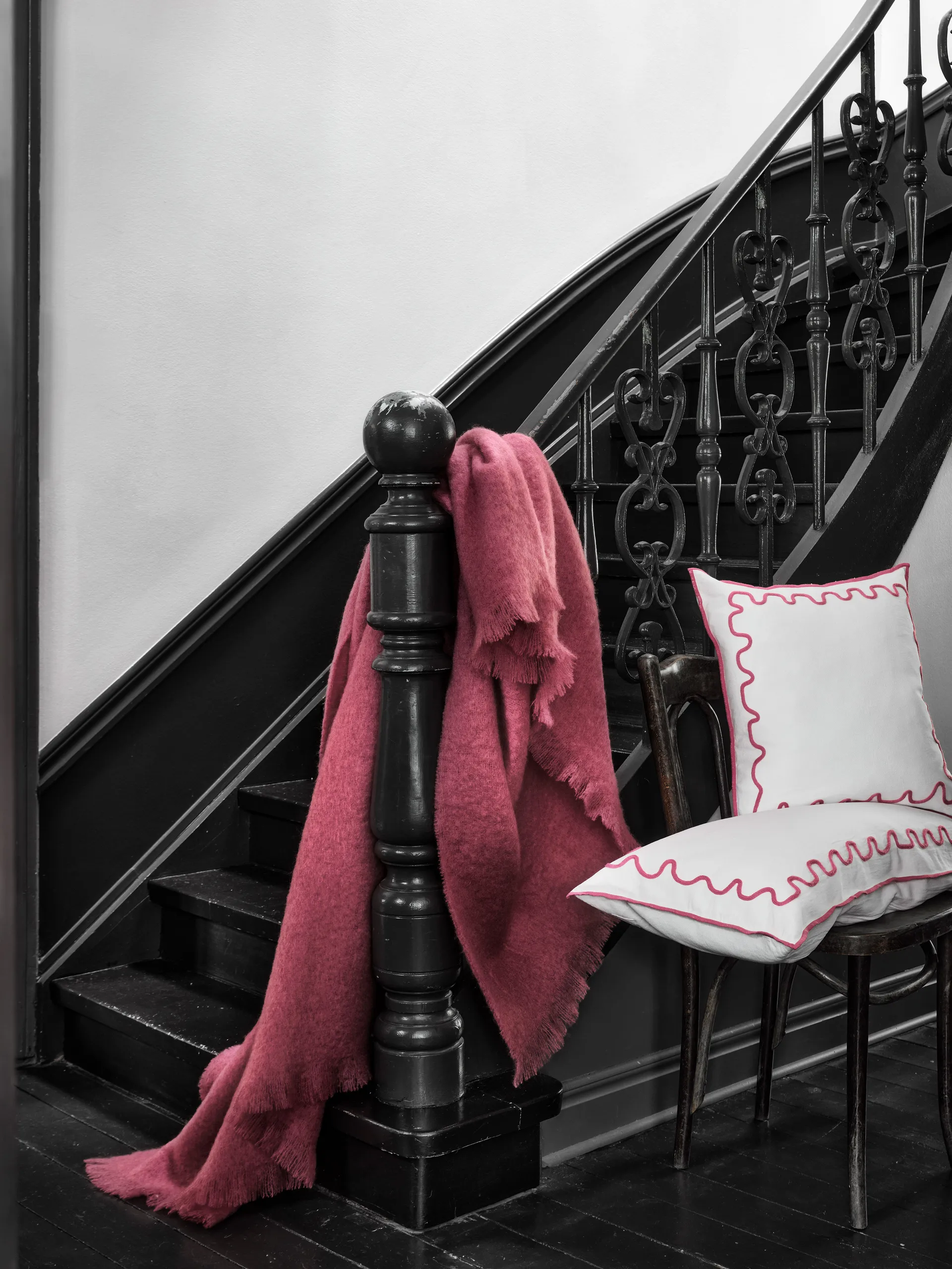 Senzo Decke 140x200 cm, Rosa Mille Notti