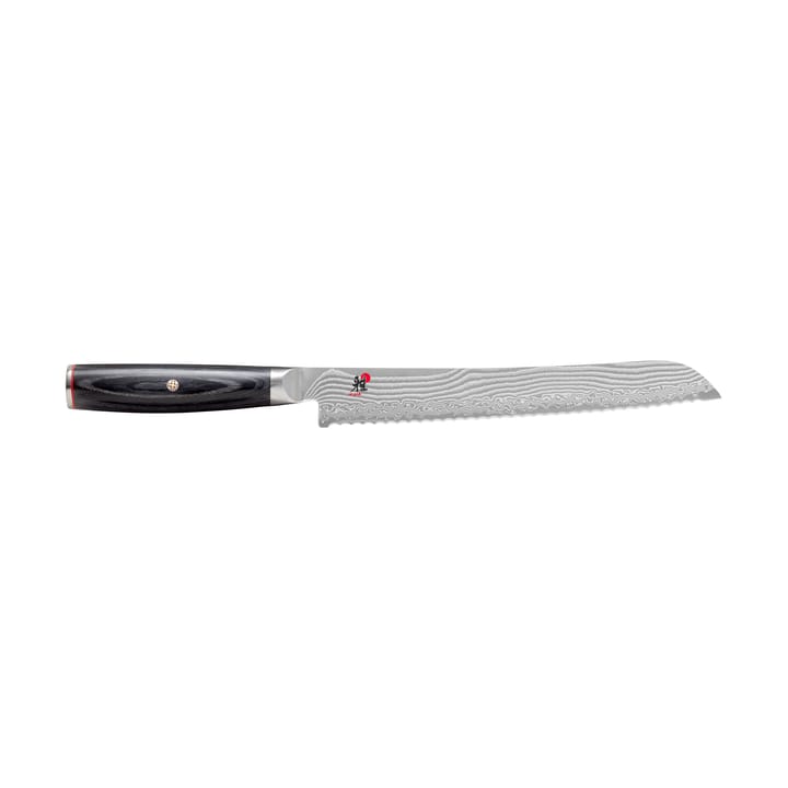 Raw 5000FCD Brotmesser 23 cm - Damaskus-schwarz - Miyabi