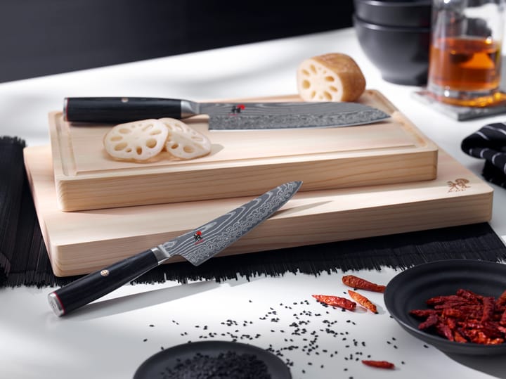 Raw 5000FCD Küchenmesser Gyutoh 20 cm, Damaskus-schwarz Miyabi