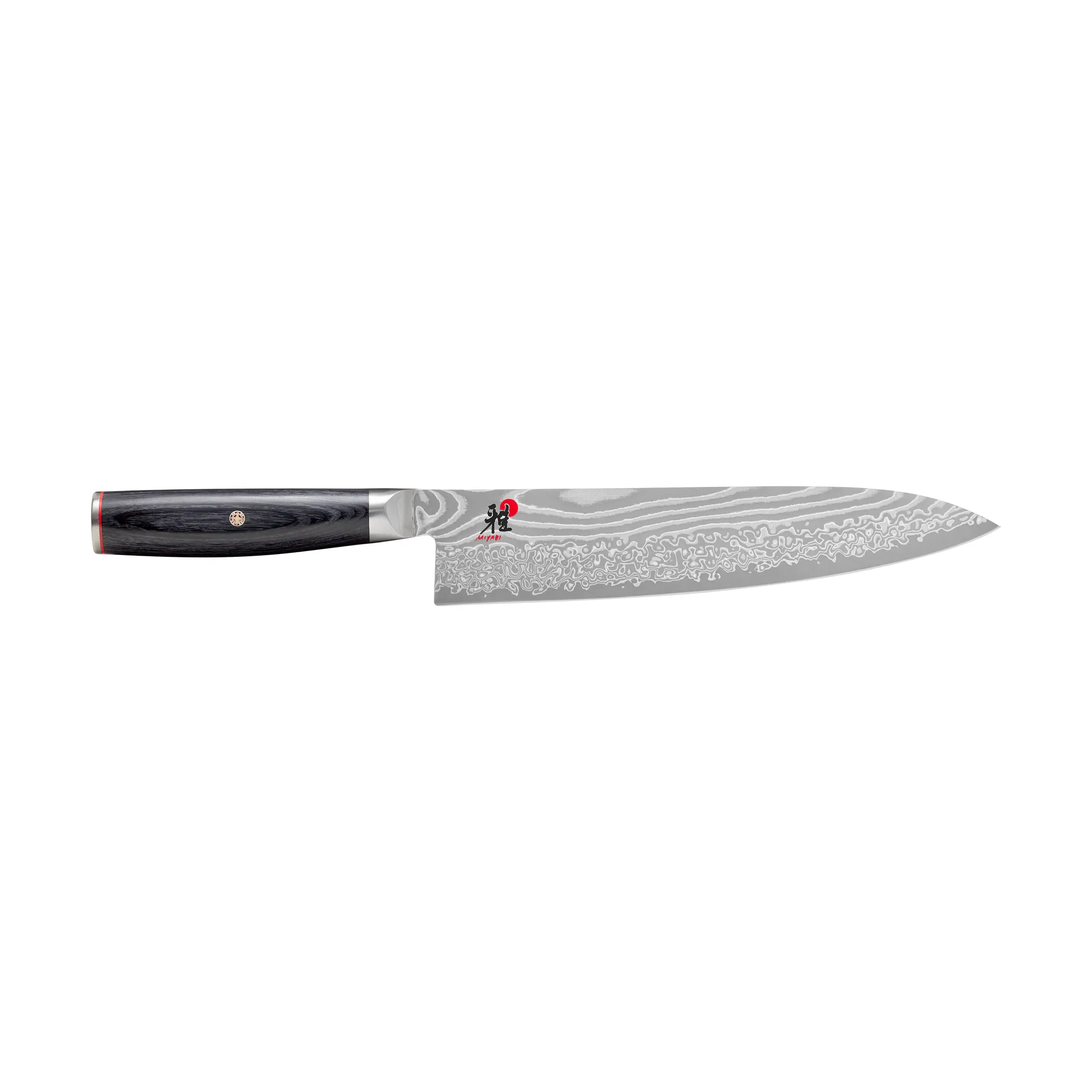 Raw 5000FCD Küchenmesser Gyutoh 24 cm, Damaskus-schwarz Miyabi
