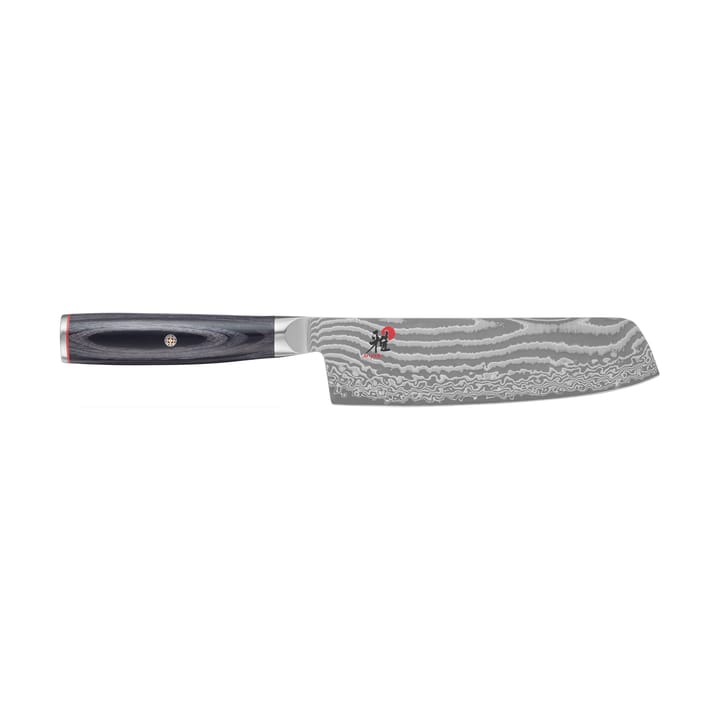 Raw 5000FCD Nakiri Obstmesser rektangulär 17 cm - Damaskus-schwarz - Miyabi