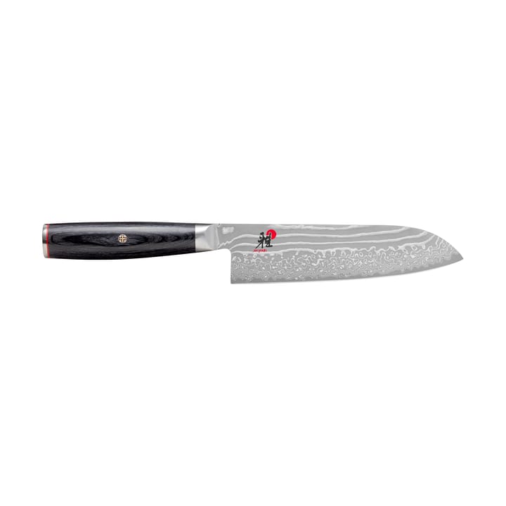 Raw 5000FCD Santokumesser 18 cm - Damaskus-schwarz - Miyabi
