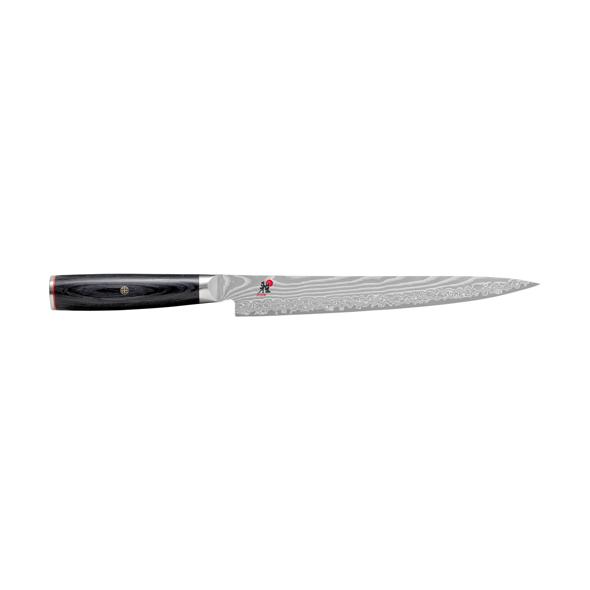 Raw 5000FCD Sujihiki Filetiermesser 24 cm, Damaskus-schwarz Miyabi
