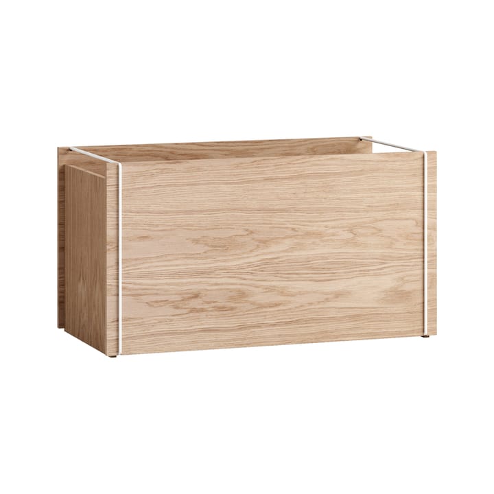 Aufbewahrungsbox Eiche 33 x 60 cm - Wood, White - MOEBE