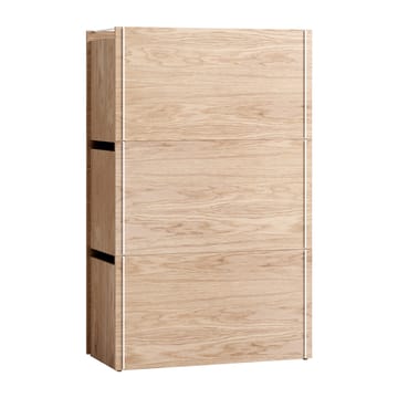 Aufbewahrungsbox Eiche 33 x 60 cm - Wood, White - MOEBE