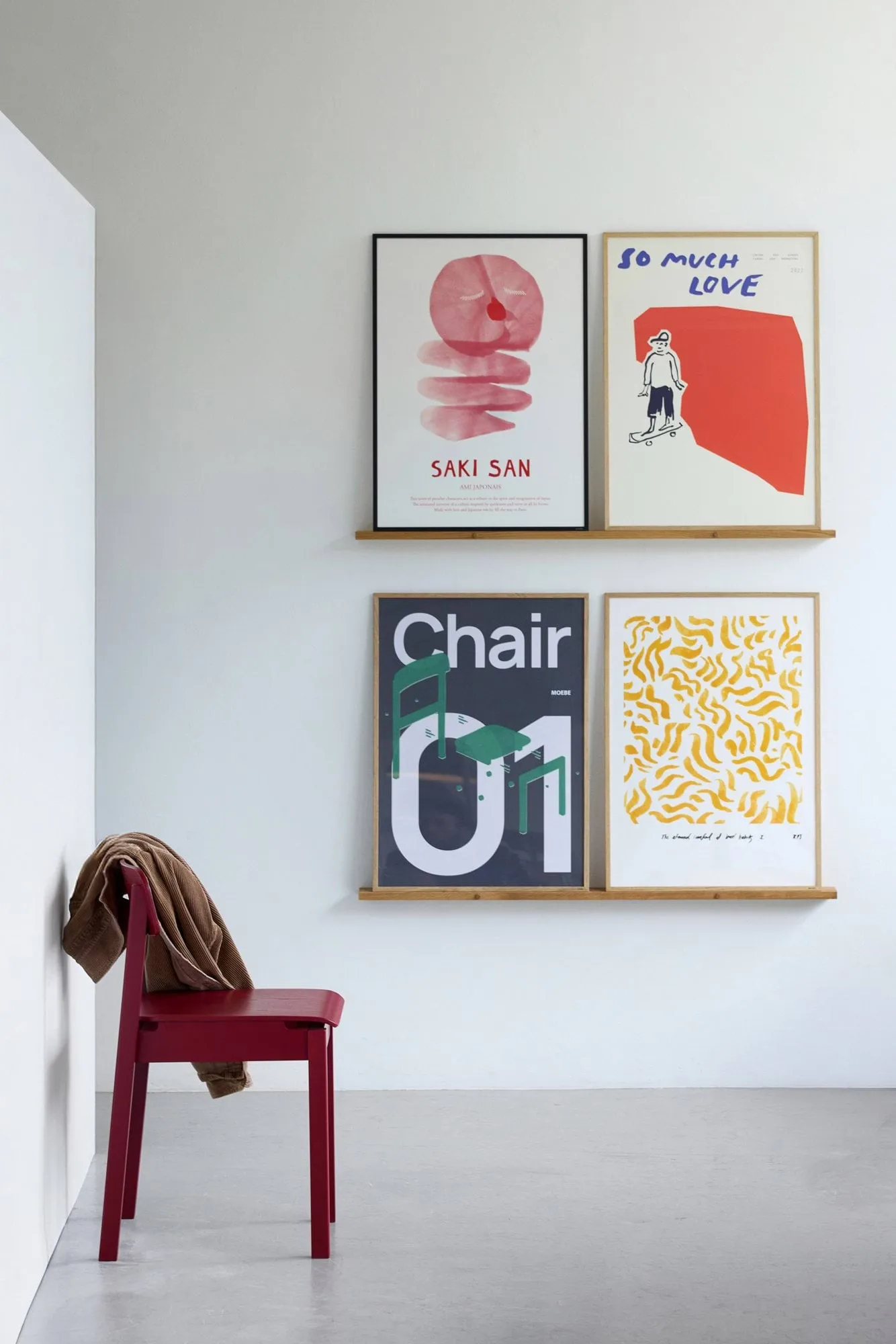 Everyday Chair Stuhl, Purple red MOEBE