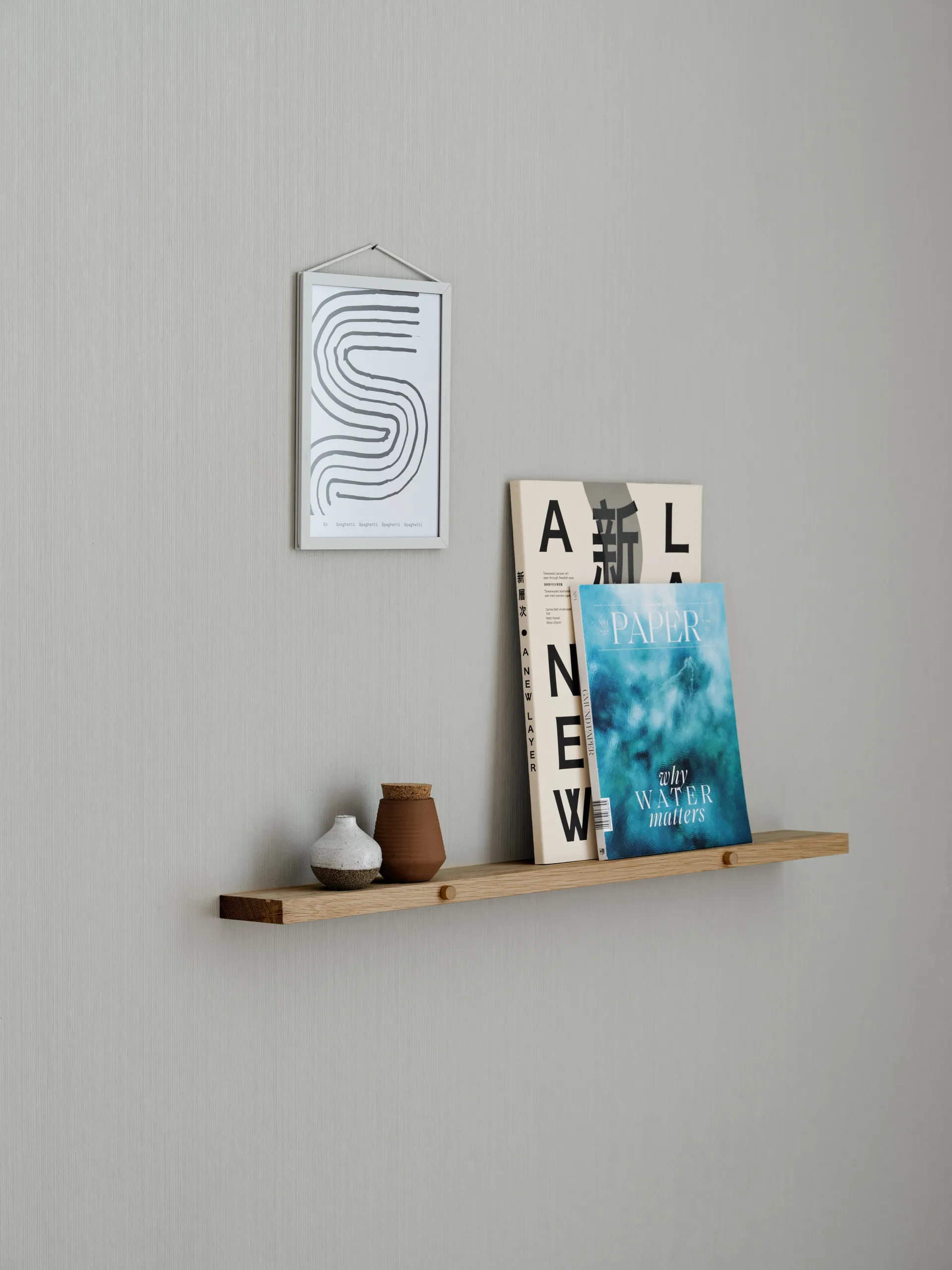 Gallery shelf Bilderleiste 70cm, Eiche MOEBE