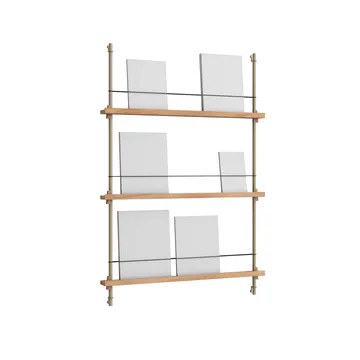 Magazine Shelving Zeitungsständer - Eiche-warm grey, 85x115x7 cm, MS.115.1 - MOEBE