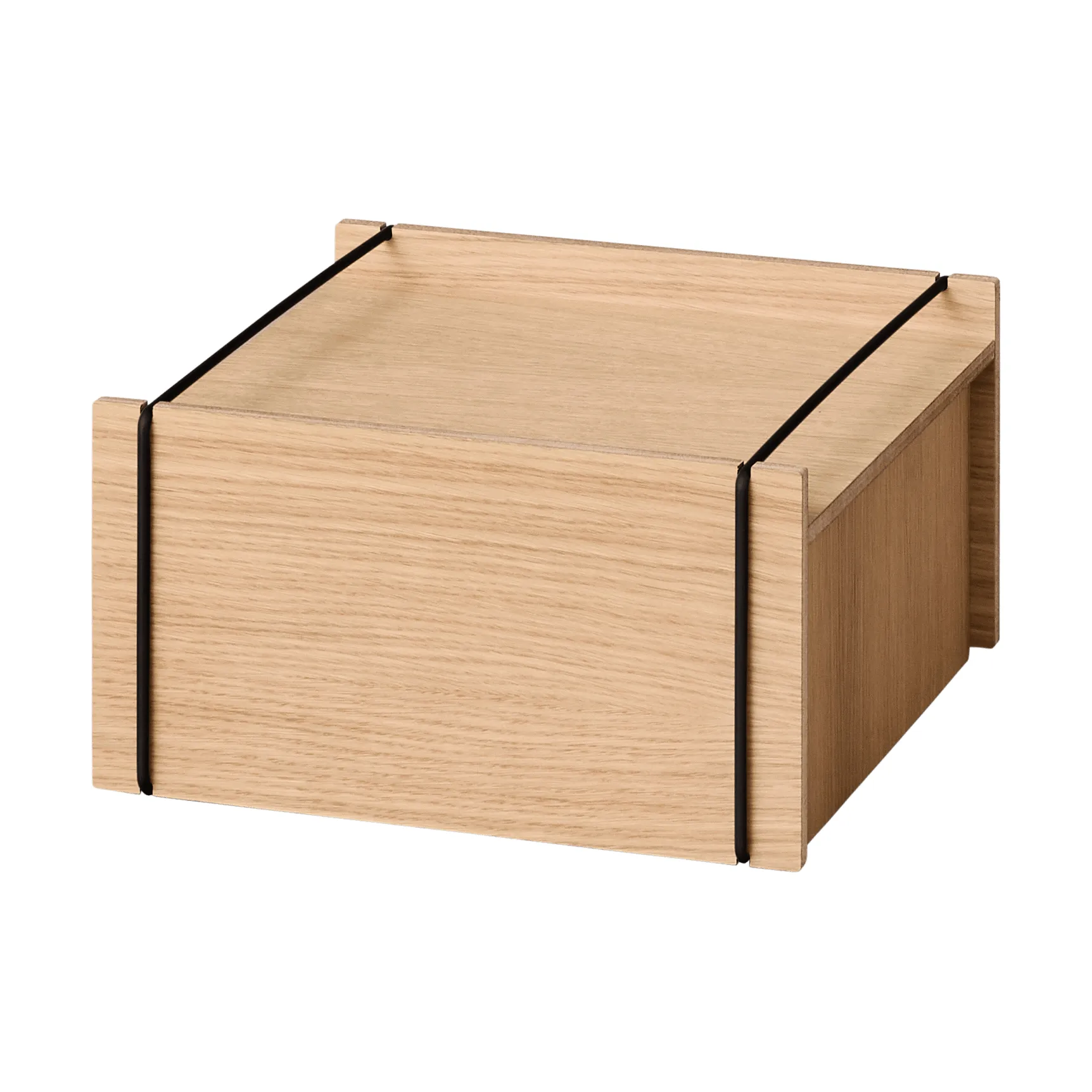 Moebe Aufbewahrungsbox, Geölte Eiche-Schwarz, small, 16,5x30x31 cm MOEBE