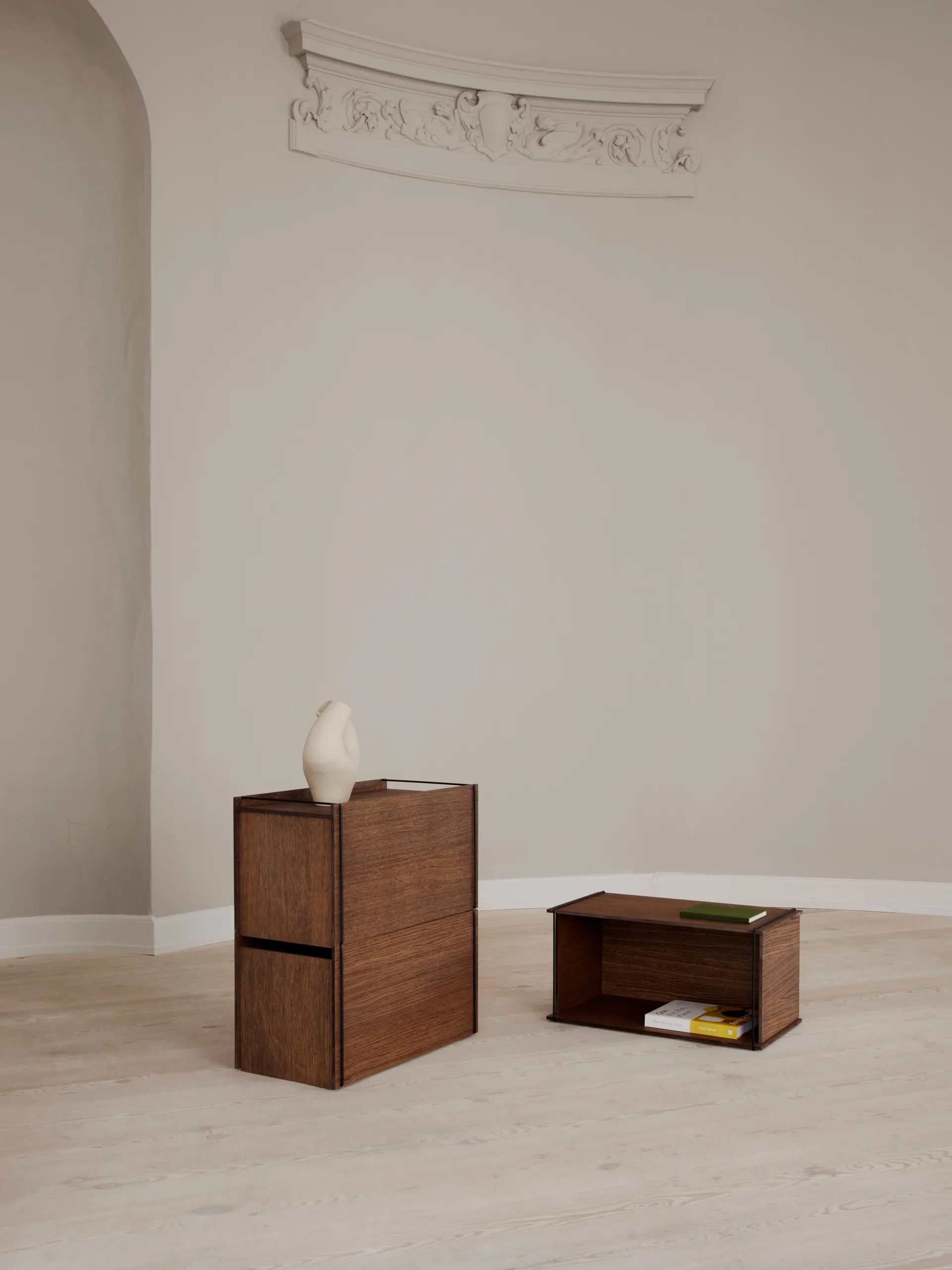 Moebe Aufbewahrungsbox, Smoked oak-black MOEBE