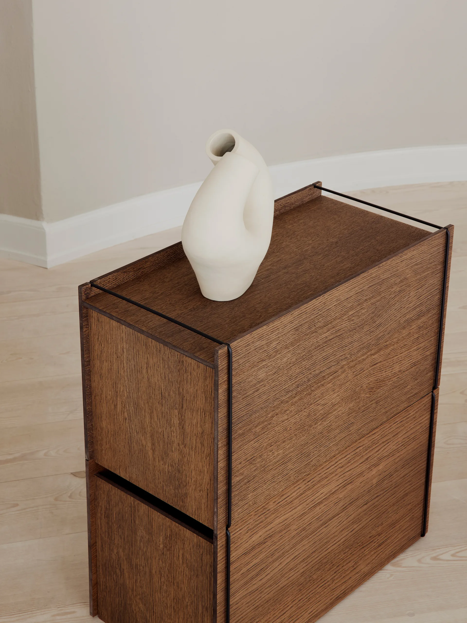 Moebe Aufbewahrungsbox, Smoked oak-black MOEBE