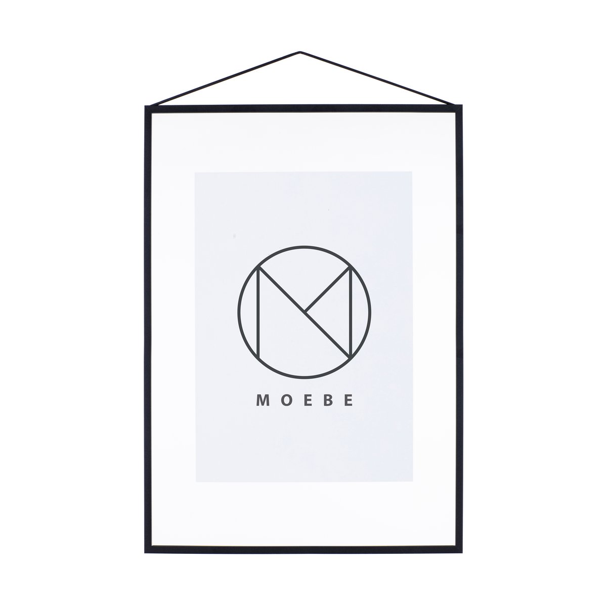 Moebe Frame A2 Schwarz | Skandinavisches Design | Bilderrahmen | Schwarz
