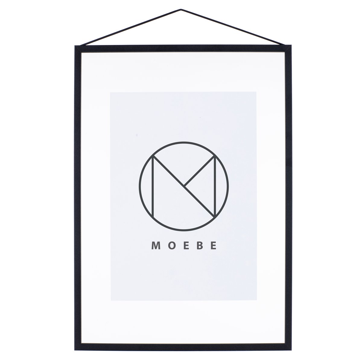 Moebe Frame A3 31,7x44 cm Schwarz | Skandinavisches Design | Bilderrahmen | Schwarz