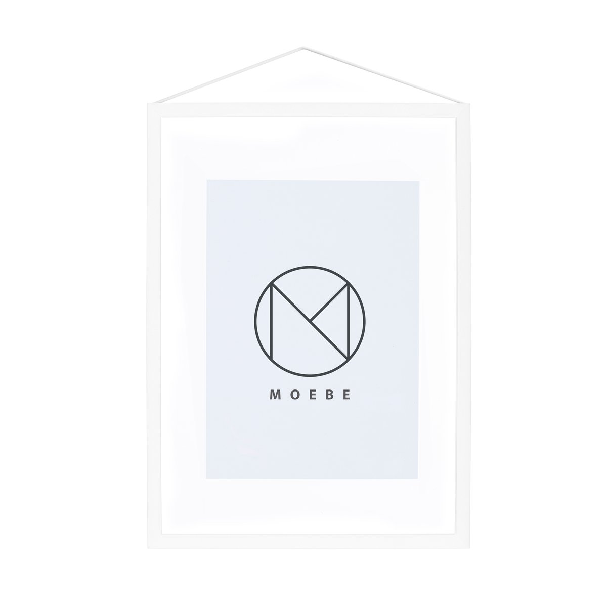 Moebe Frame A4 23x31,7 cm Weiß | Skandinavisches Design | Bilderrahmen | Weiß