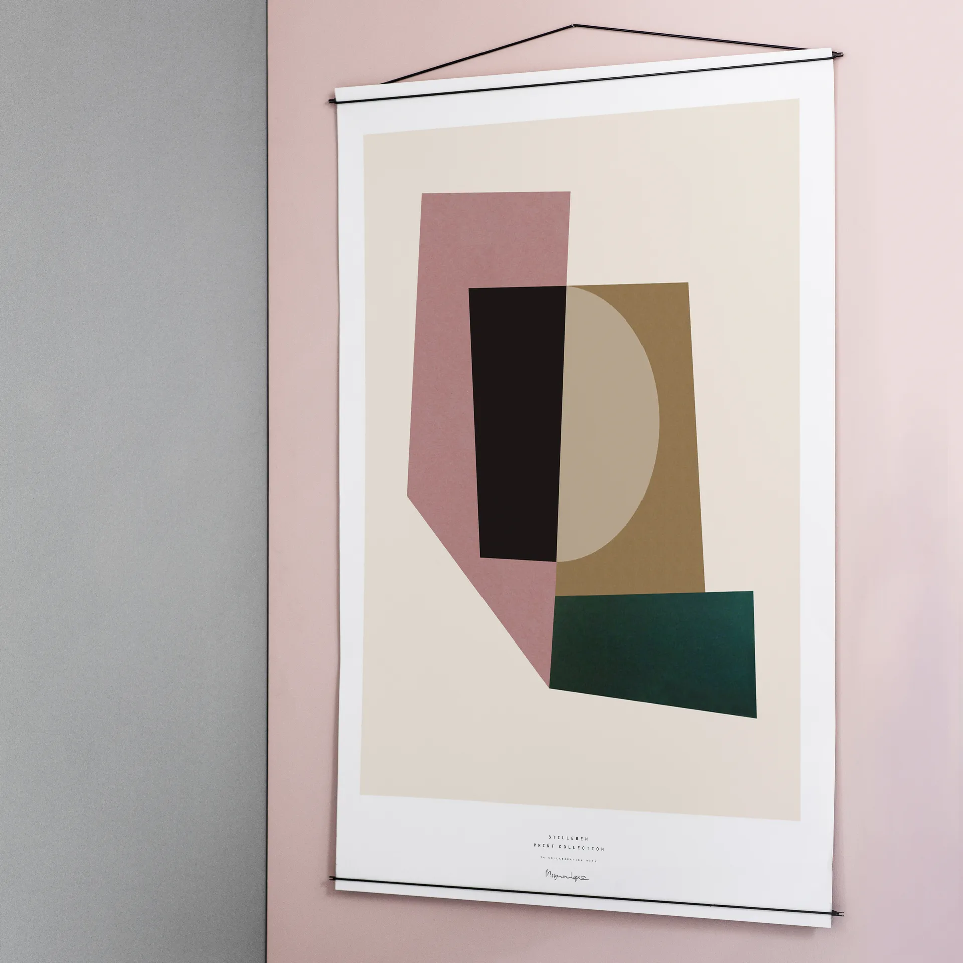 Moebe Poster Wandhaken 70 x 100cm, Schwarz MOEBE