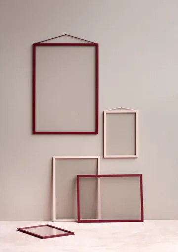 Moebe Rahmen A4 22,6 x 31,3 cm - Transparent, Red - MOEBE
