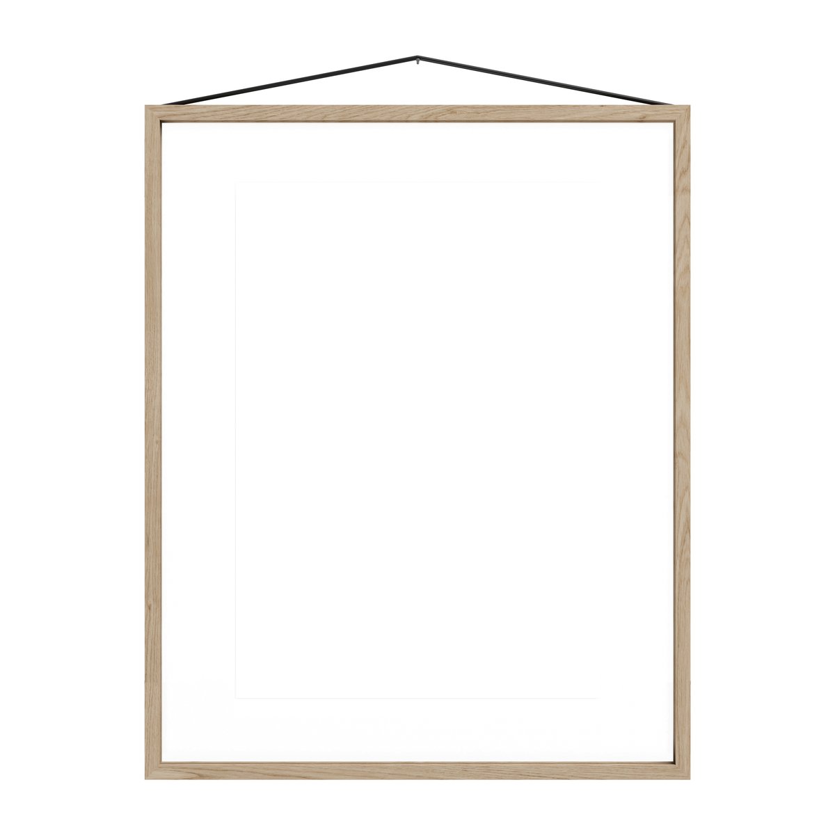 MOEBE Moebe Rahmen aus Eiche 40 x 50 cm Transparent, Wood, Black