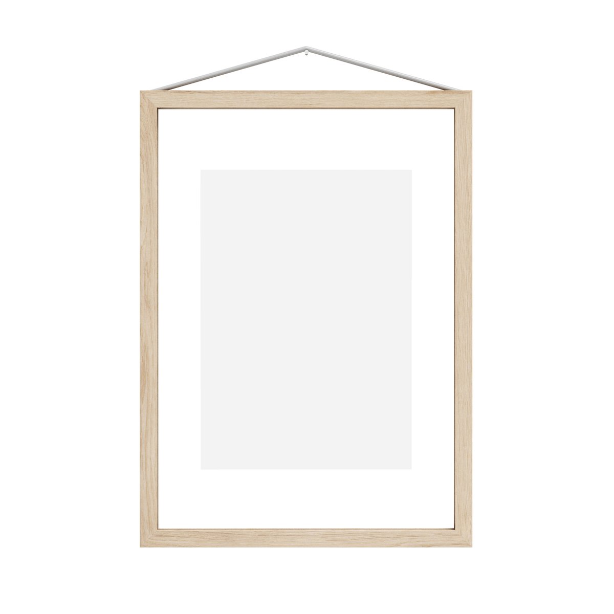 MOEBE Moebe Rahmen aus Esche A4 23,2 x 31,7 cm Transparent, Wood, Black