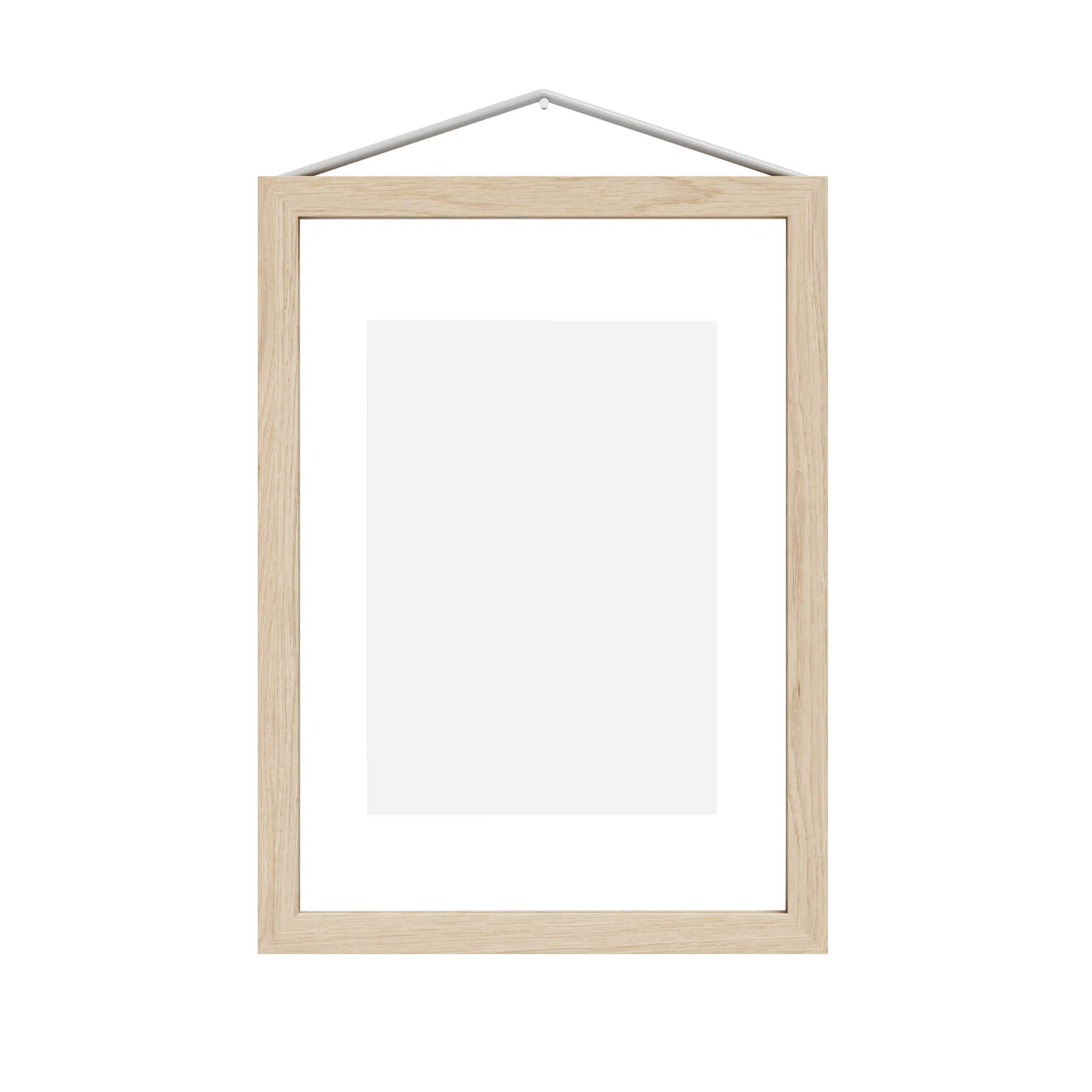 Moebe Rahmen aus Esche A5 16,8 x 23,2 cm, Transparent, Wood, Black MOEBE