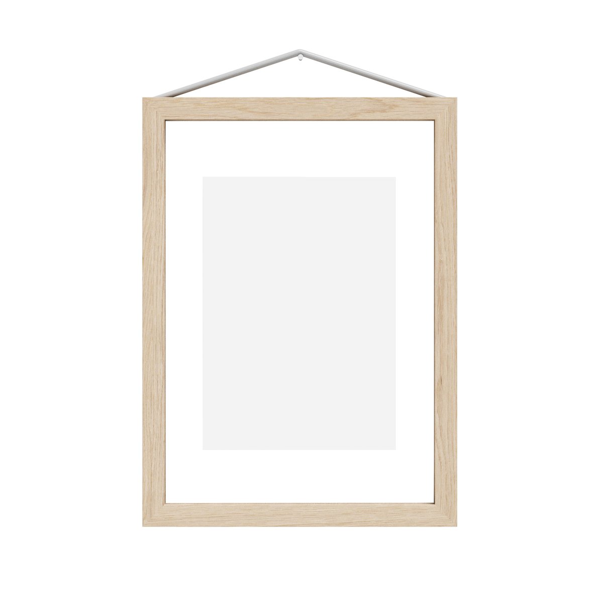 MOEBE Moebe Rahmen aus Esche A5 16,8 x 23,2 cm Transparent, Wood, Black