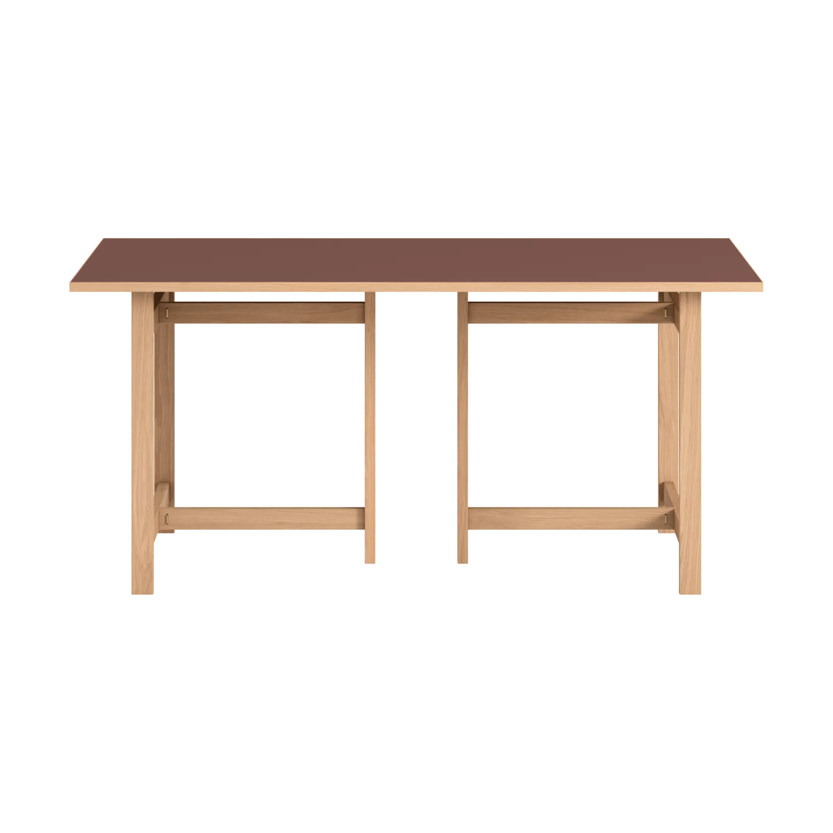 Moebe rechteckiger Esstisch, Burgundy, 160x90 cm MOEBE