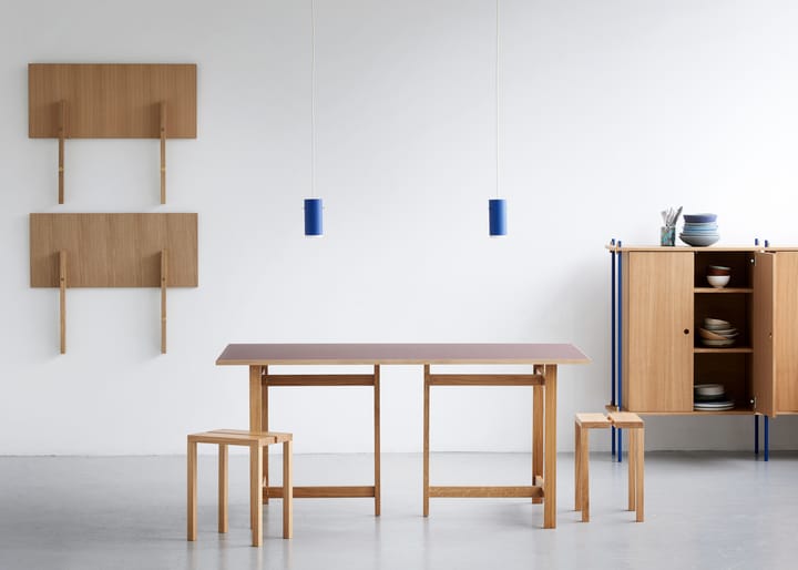 Moebe rechteckiger Esstisch, Burgundy, 160x90 cm MOEBE