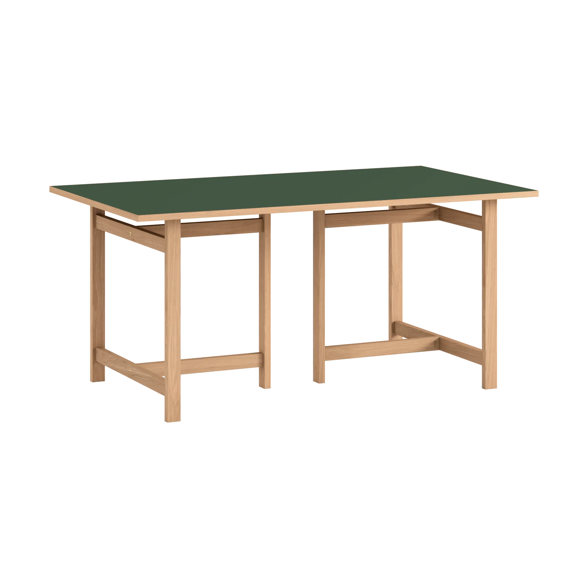 Moebe rechteckiger Esstisch, Green, 160x90 cm MOEBE