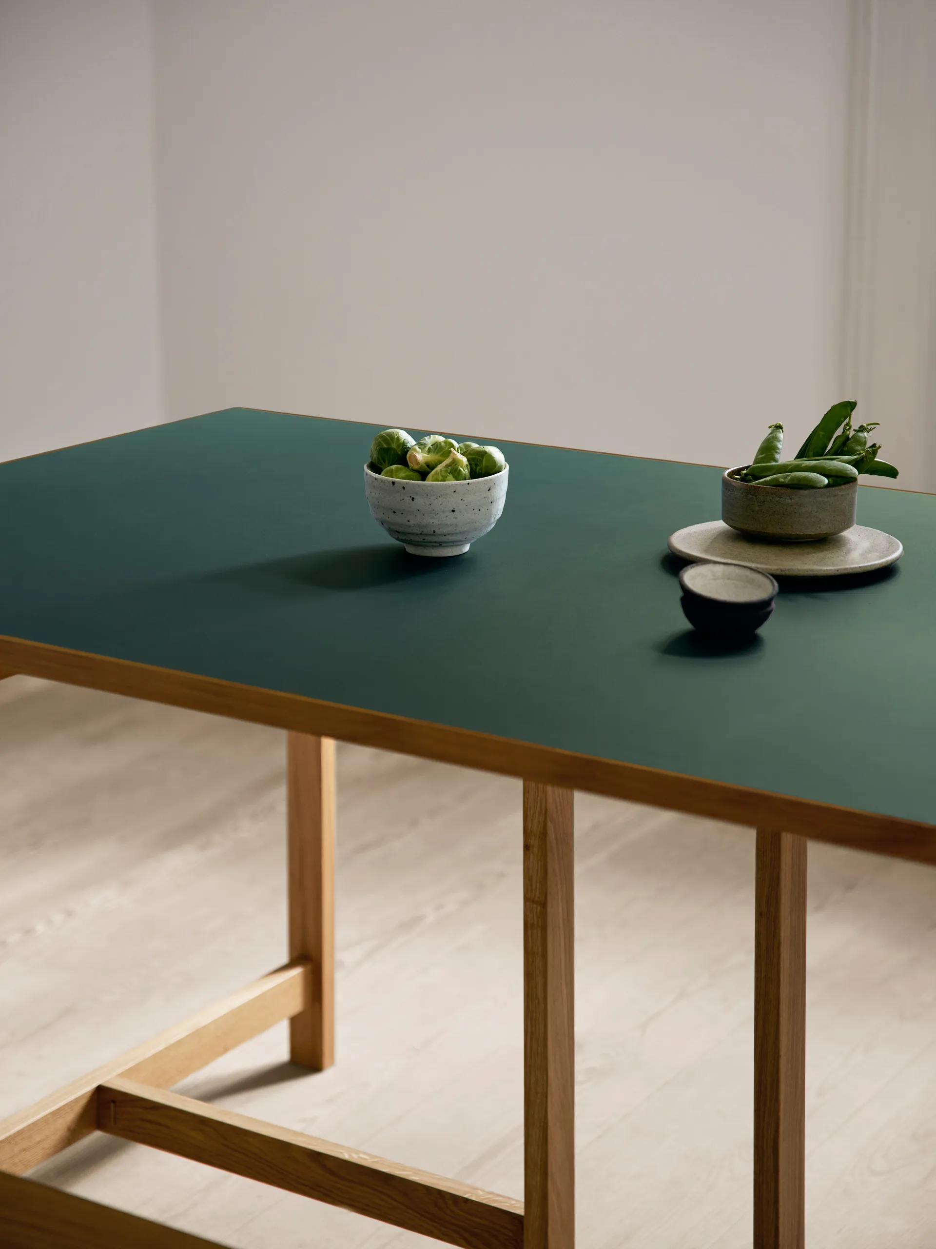 Moebe rechteckiger Esstisch, Green, 160x90 cm MOEBE