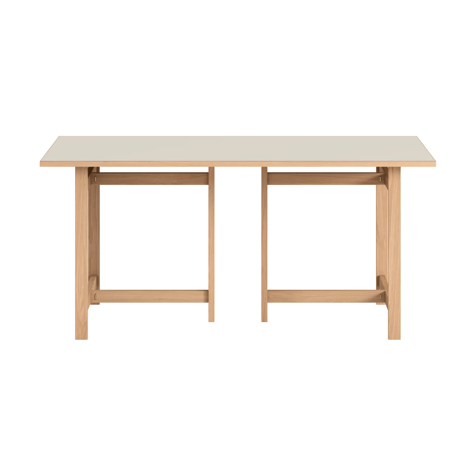 Moebe rechteckiger Esstisch, Light grey, 160x90 cm MOEBE