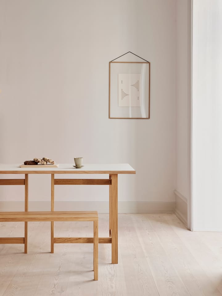 Moebe rechteckiger Esstisch, Light grey, 160x90 cm MOEBE