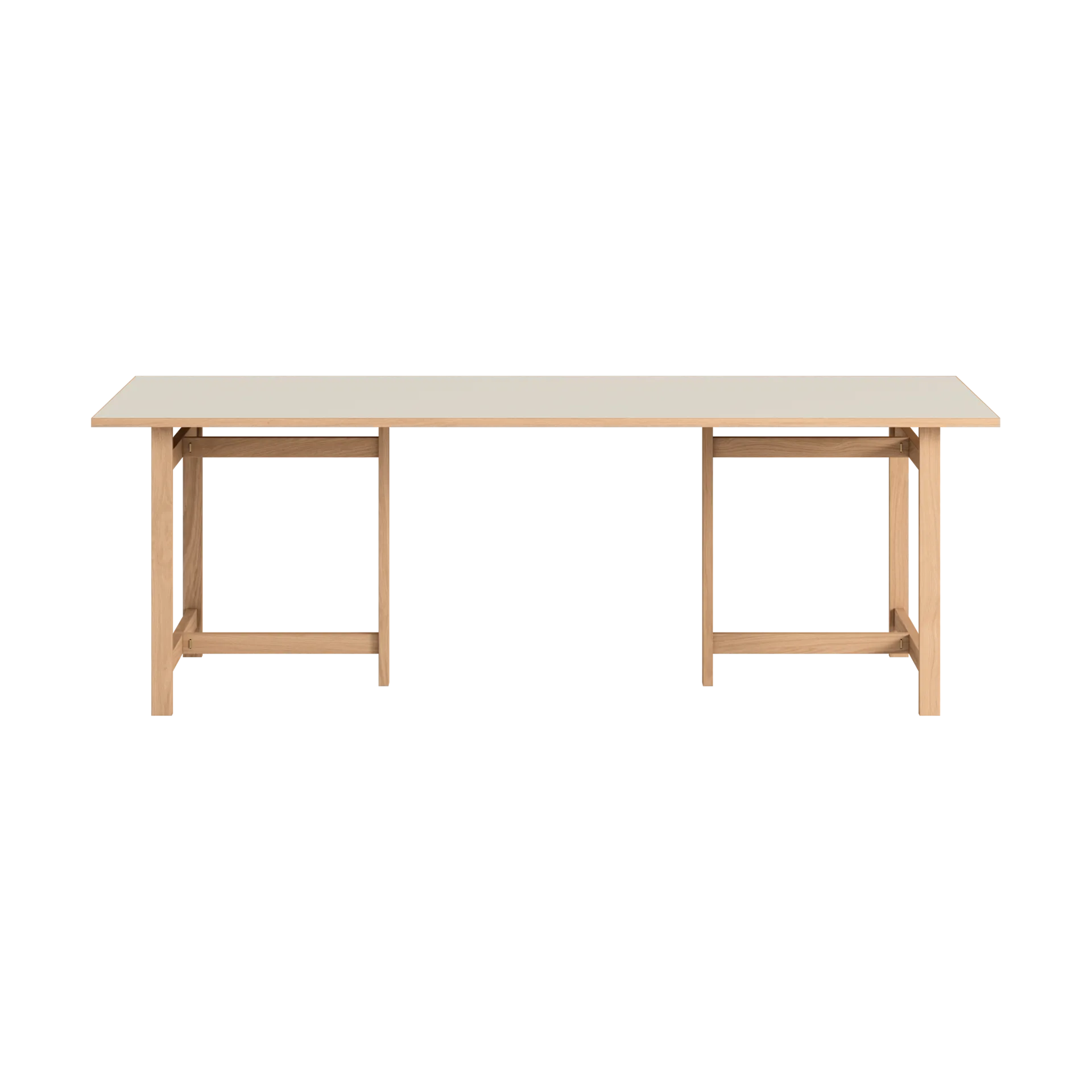 Moebe rechteckiger Esstisch, Light grey, 220x90 cm MOEBE