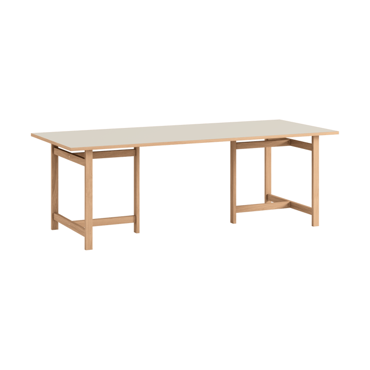Moebe rechteckiger Esstisch, Light grey, 220x90 cm MOEBE