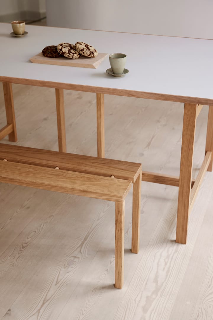 Moebe rechteckiger Esstisch, Light grey, 220x90 cm MOEBE